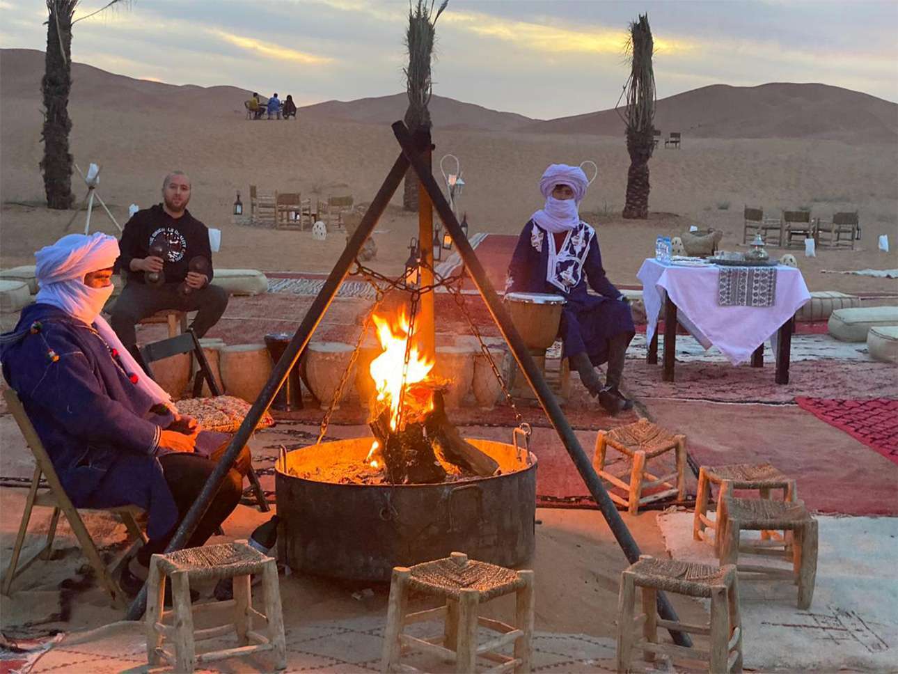 Morocco best sahara desert tours, in desert